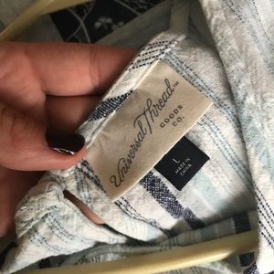 Blue Stripped Tank Top - Universal Thread